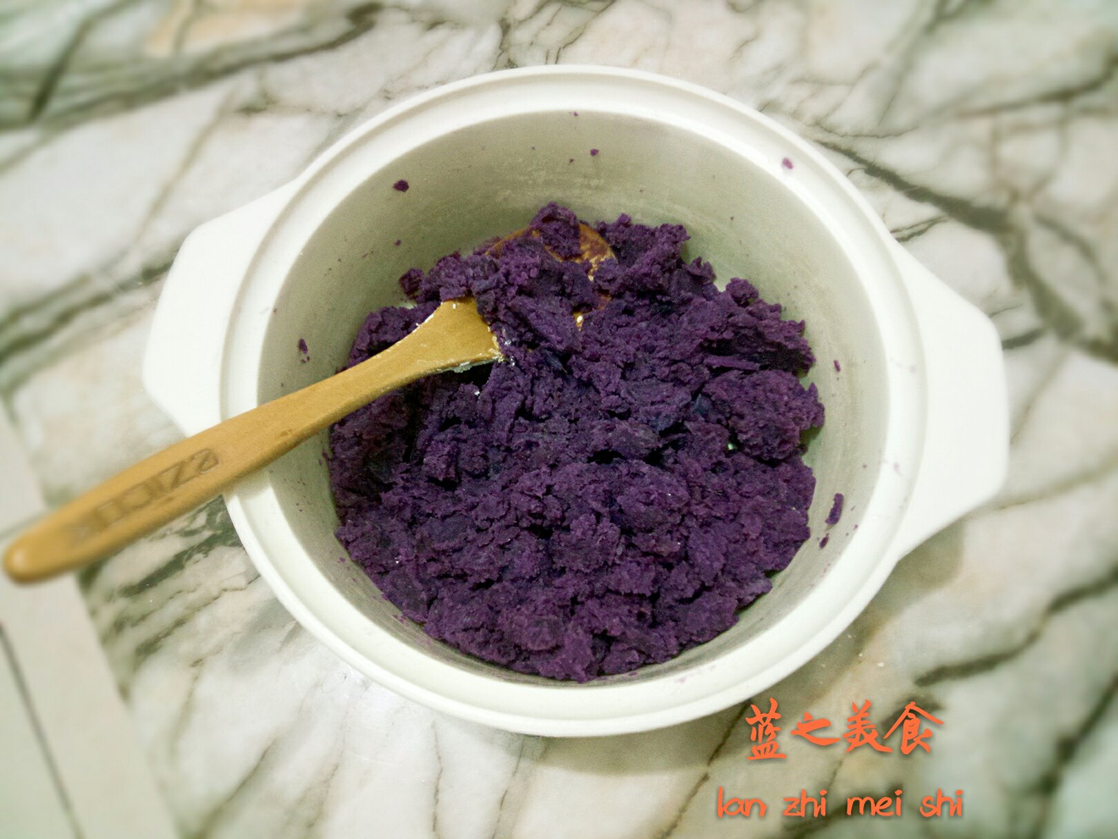 椰蓉紫薯乳酪球的做法 步骤1