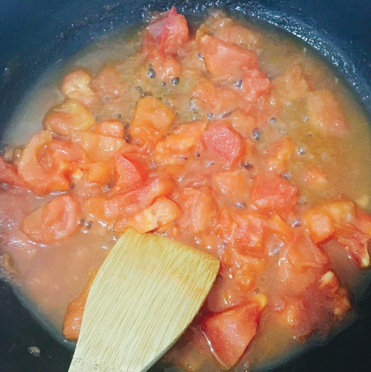 哥本哈根食譜變著吃—番茄菠菜湯的做法 步骤3