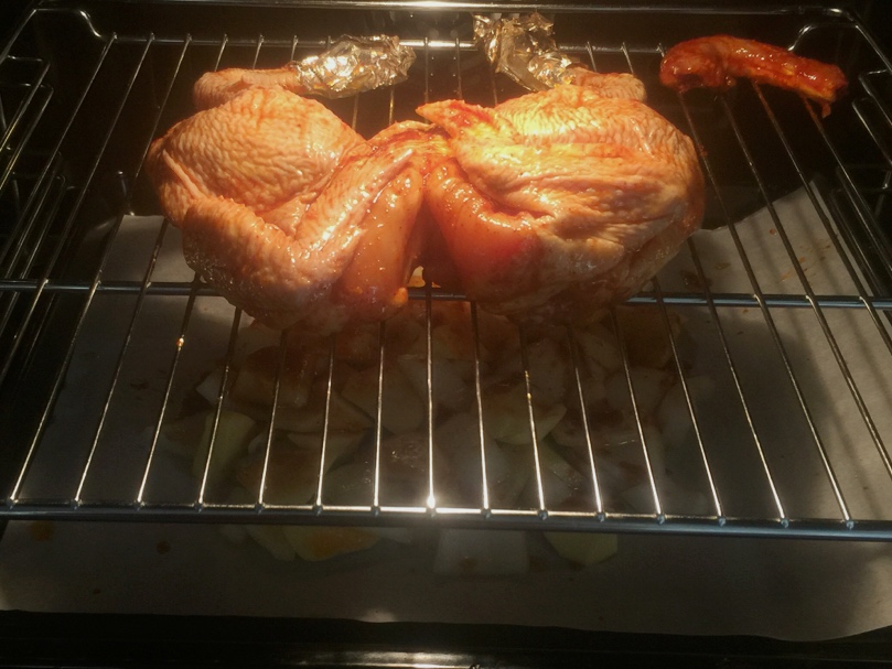 奧爾良烤全雞(高顏值版一烤出兩菜)的做法 步骤6