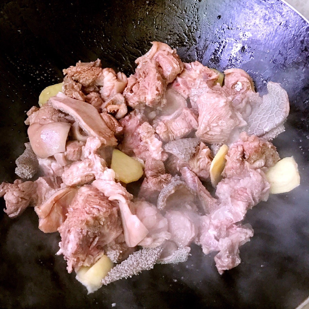 白蘿卜黃燜羊肉煲的做法 步骤3