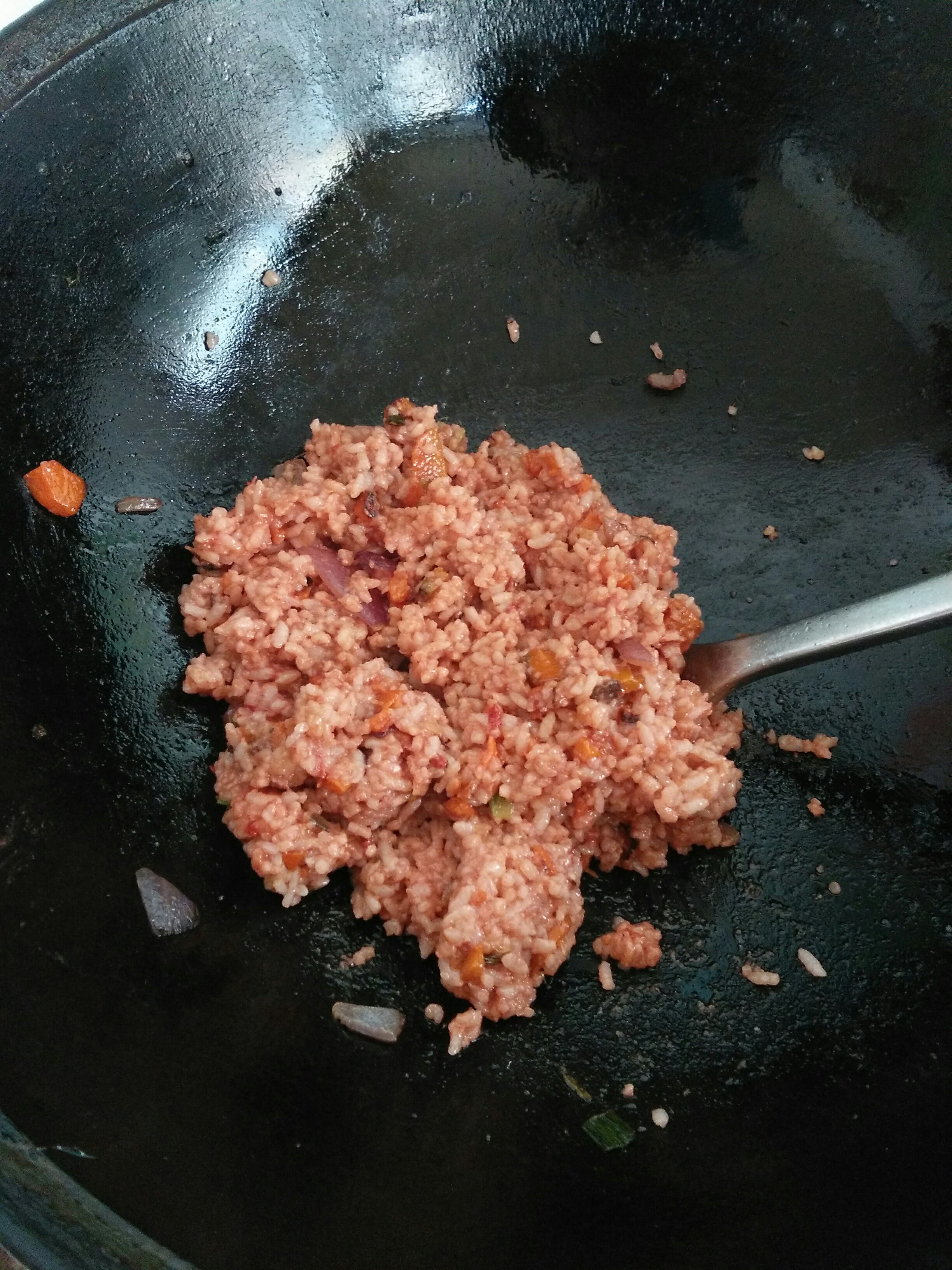 時蔬腐乳炒飯炒米飯的做法 步骤7