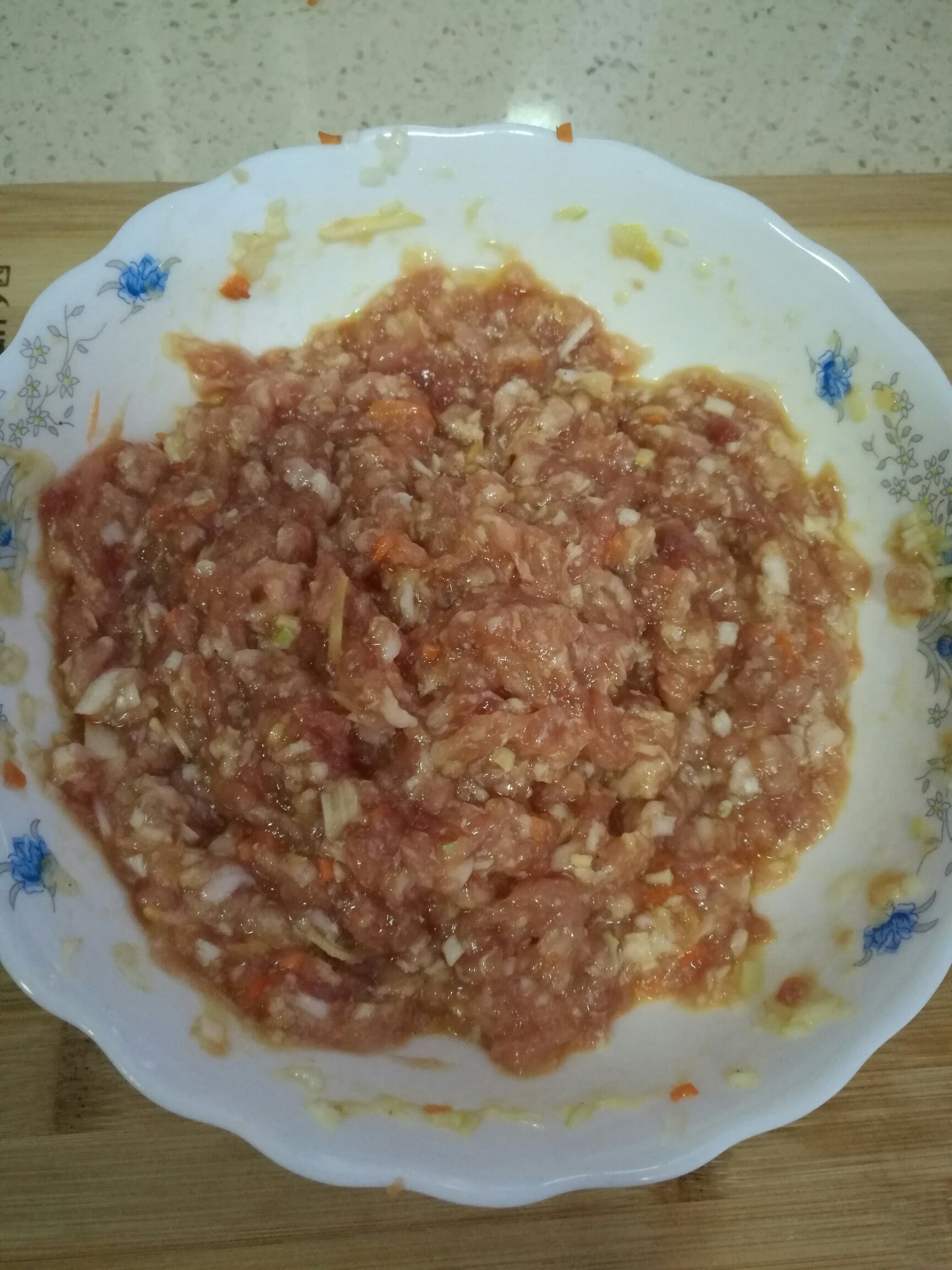 小白菜肉丸湯的做法 步骤1