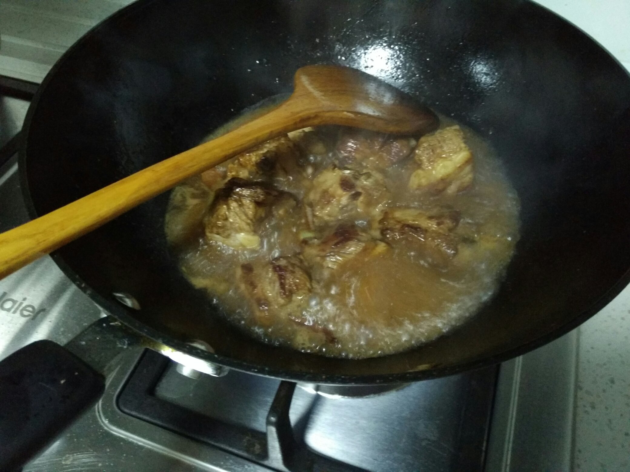 電飯鍋 排骨臘腸燜飯的做法 步骤4