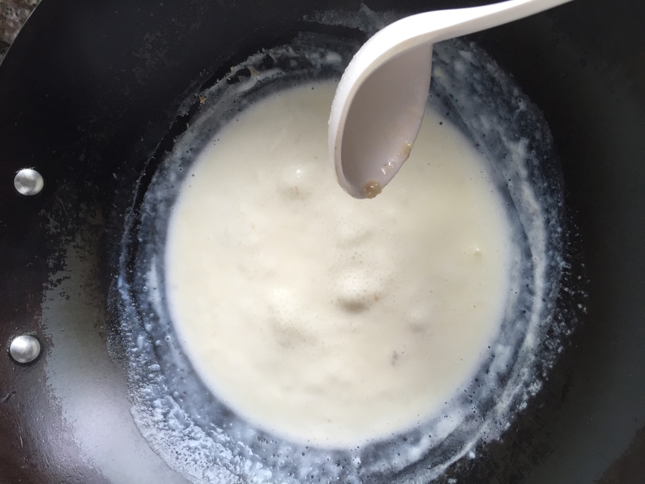抹茶牛奶醬的做法 步骤2