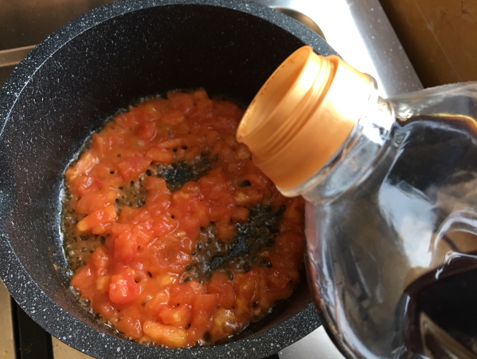 5分鐘快手早餐--西紅柿蛋花疙瘩湯（黏稠版）的做法 步骤5