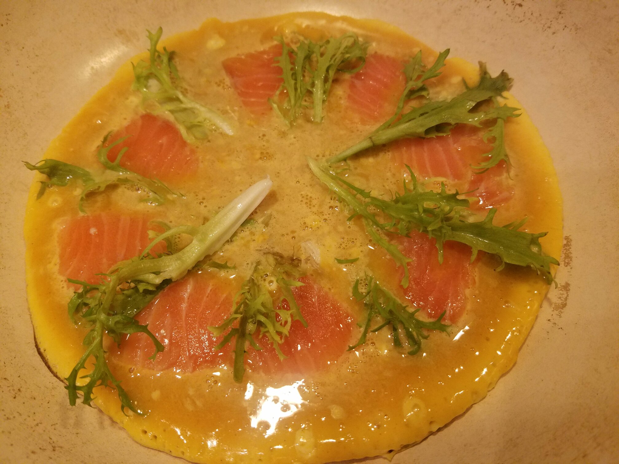 日式三文魚芝麻菜味增煎蛋| Salmon Rocket Miso Omlet! 古早味道~可以當作蛋白質餐的做法 步骤3