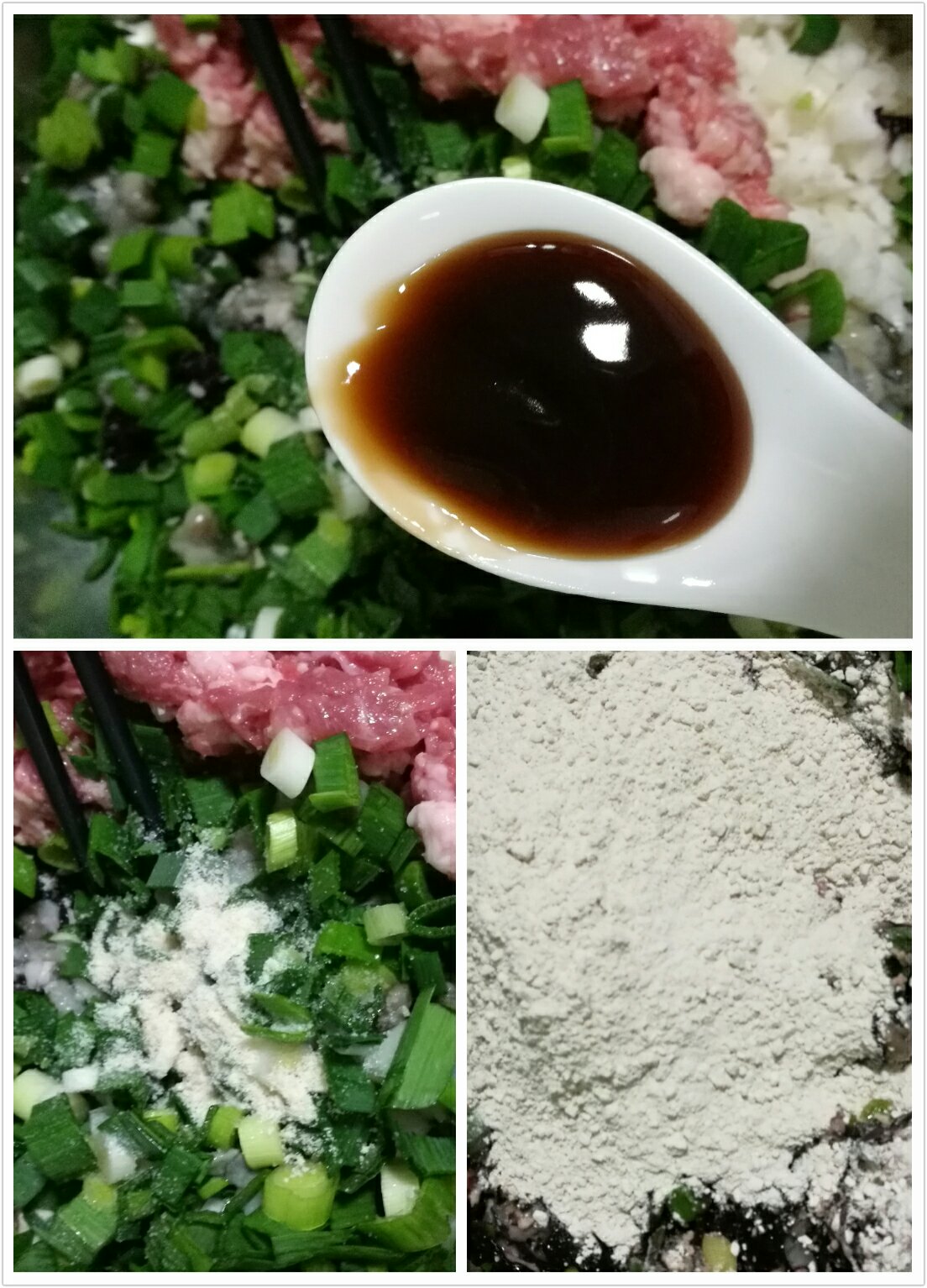 閩南小吃-炸紫菜海蠣餅的做法 步骤2