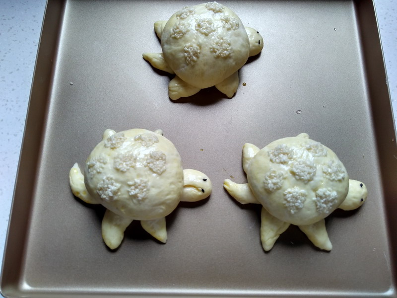 肉松小烏龜面包的做法 步骤7