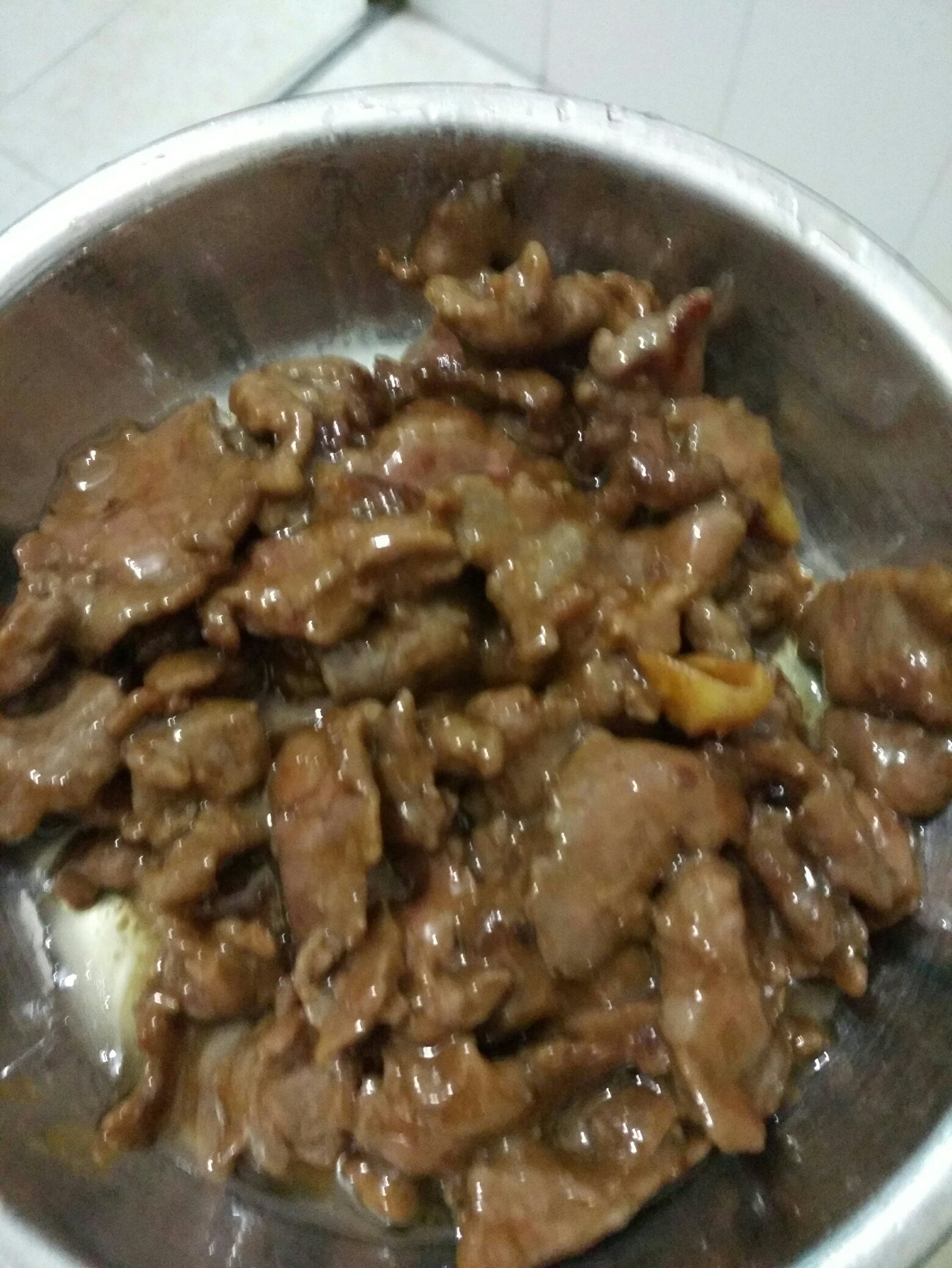 菜心炒牛肉的做法 步骤2