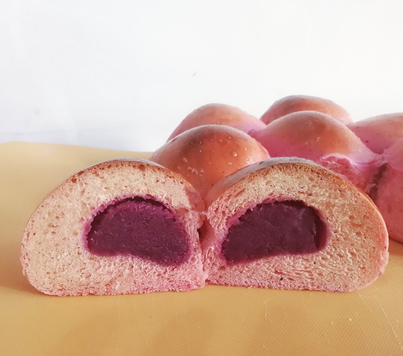 紅心火龍果紫薯小面包的做法 步骤10