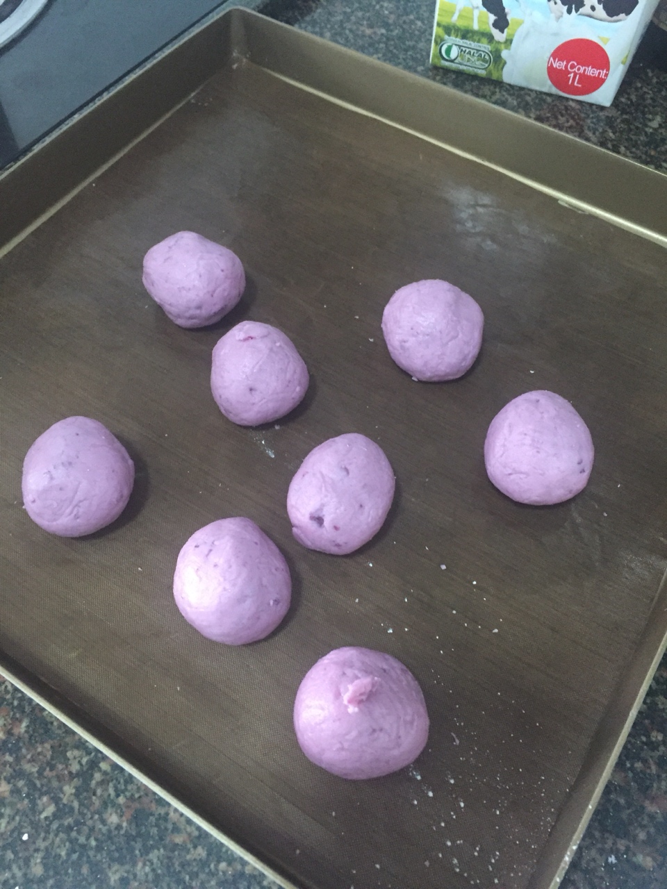 芝士紫薯球的做法 步骤4