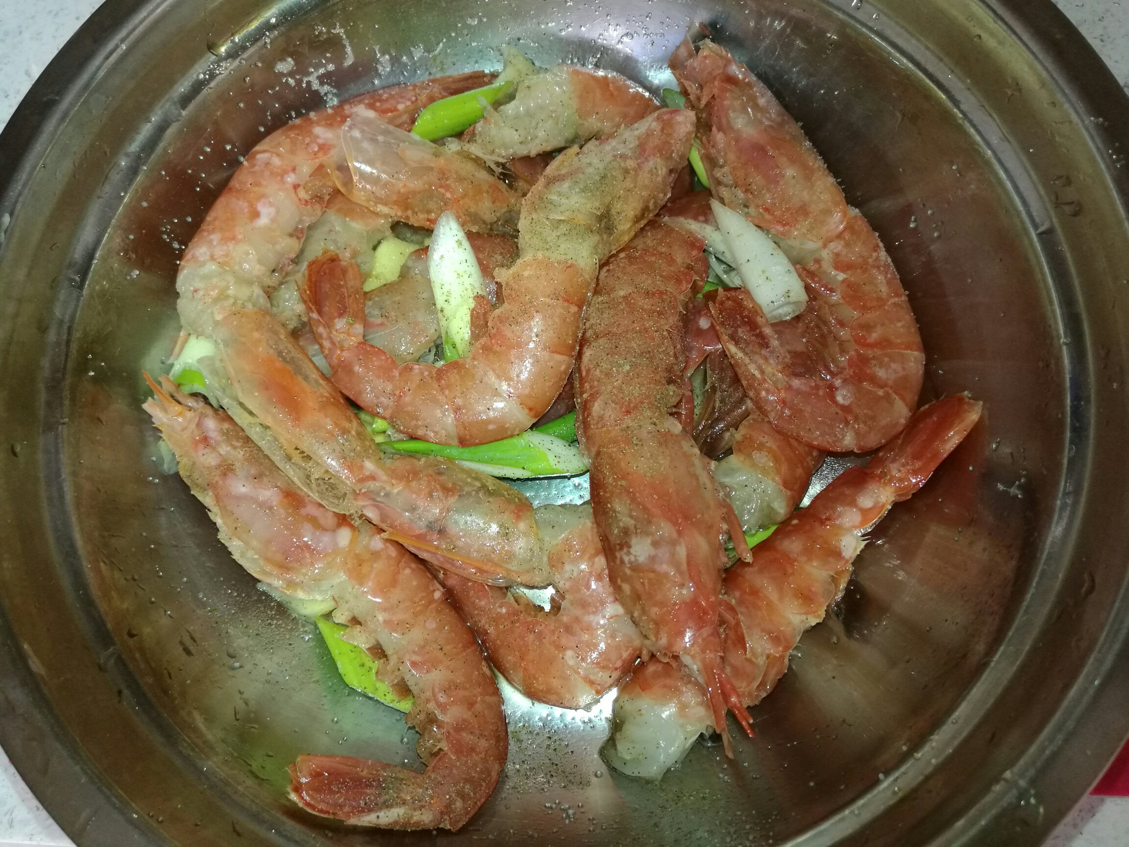鹽烤阿根廷紅蝦的做法 步骤3