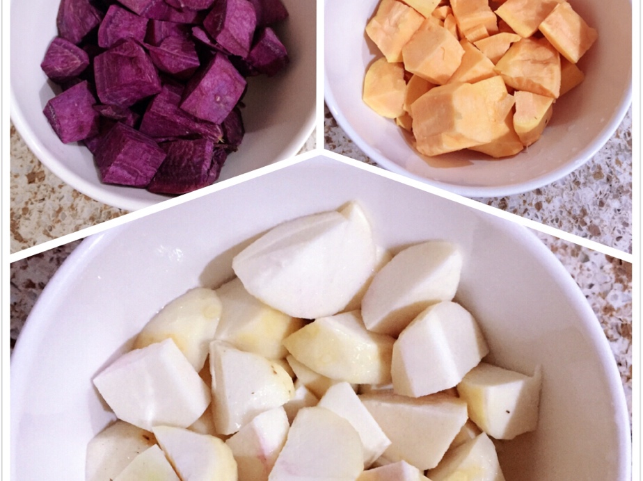 芋圓（芋頭，紫薯，紅薯）的做法 步骤1