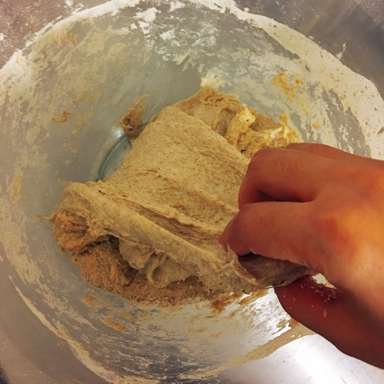 過夜發酵全麥歐包（鑄鐵鍋版本）的做法 步骤6