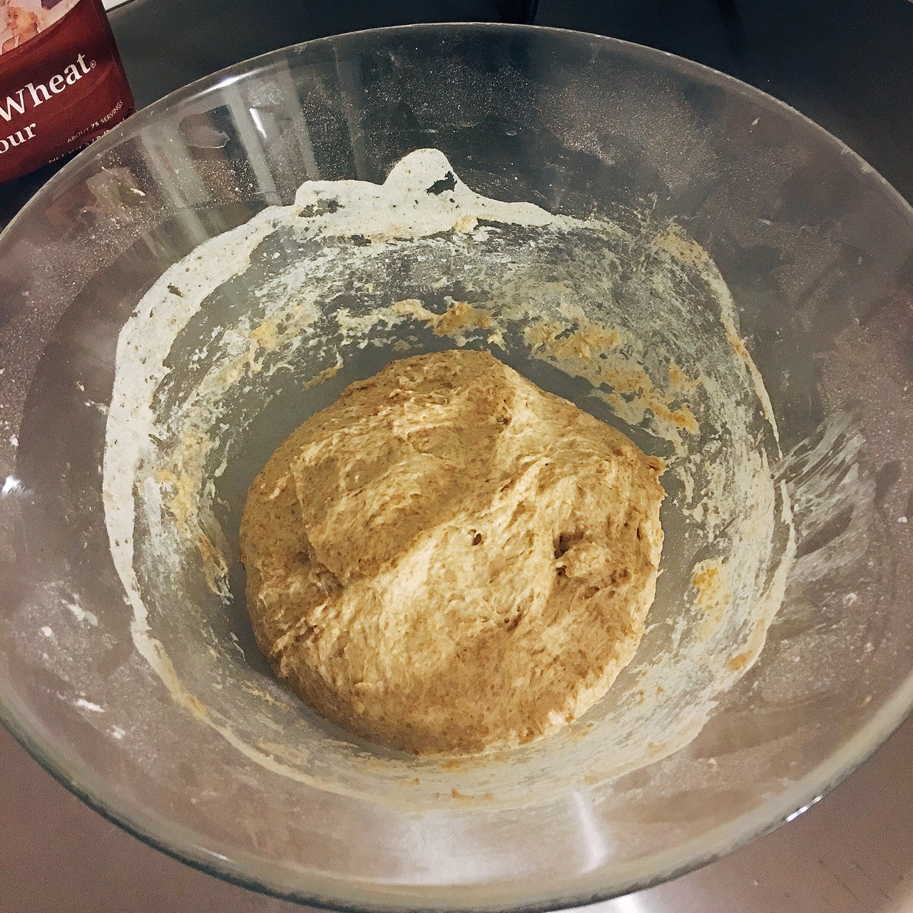 過夜發酵全麥歐包（鑄鐵鍋版本）的做法 步骤7