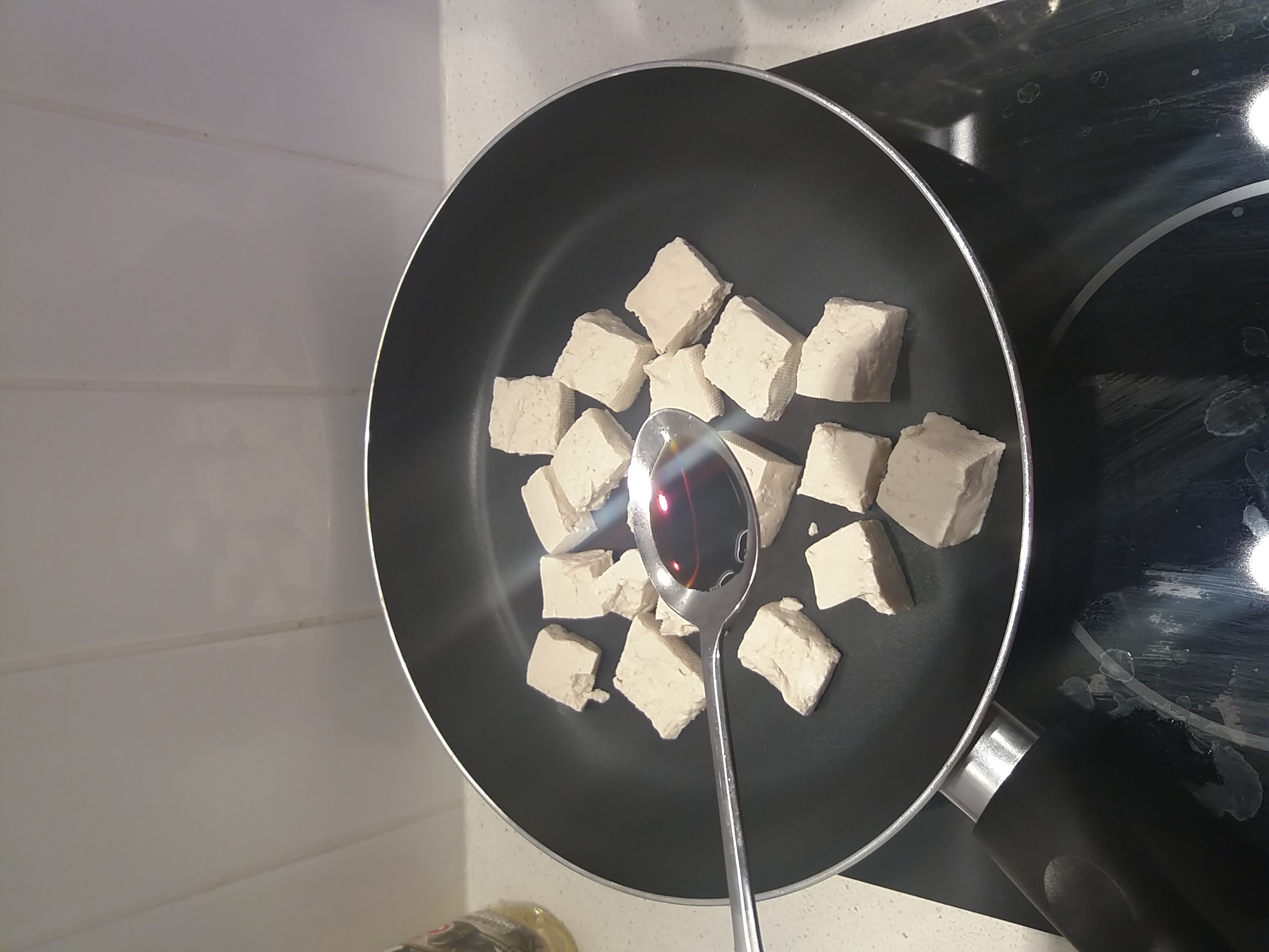 【Ann的留學生活|新手料理】醬油豆腐炒飯/醬油豆花炒飯的做法 步骤8