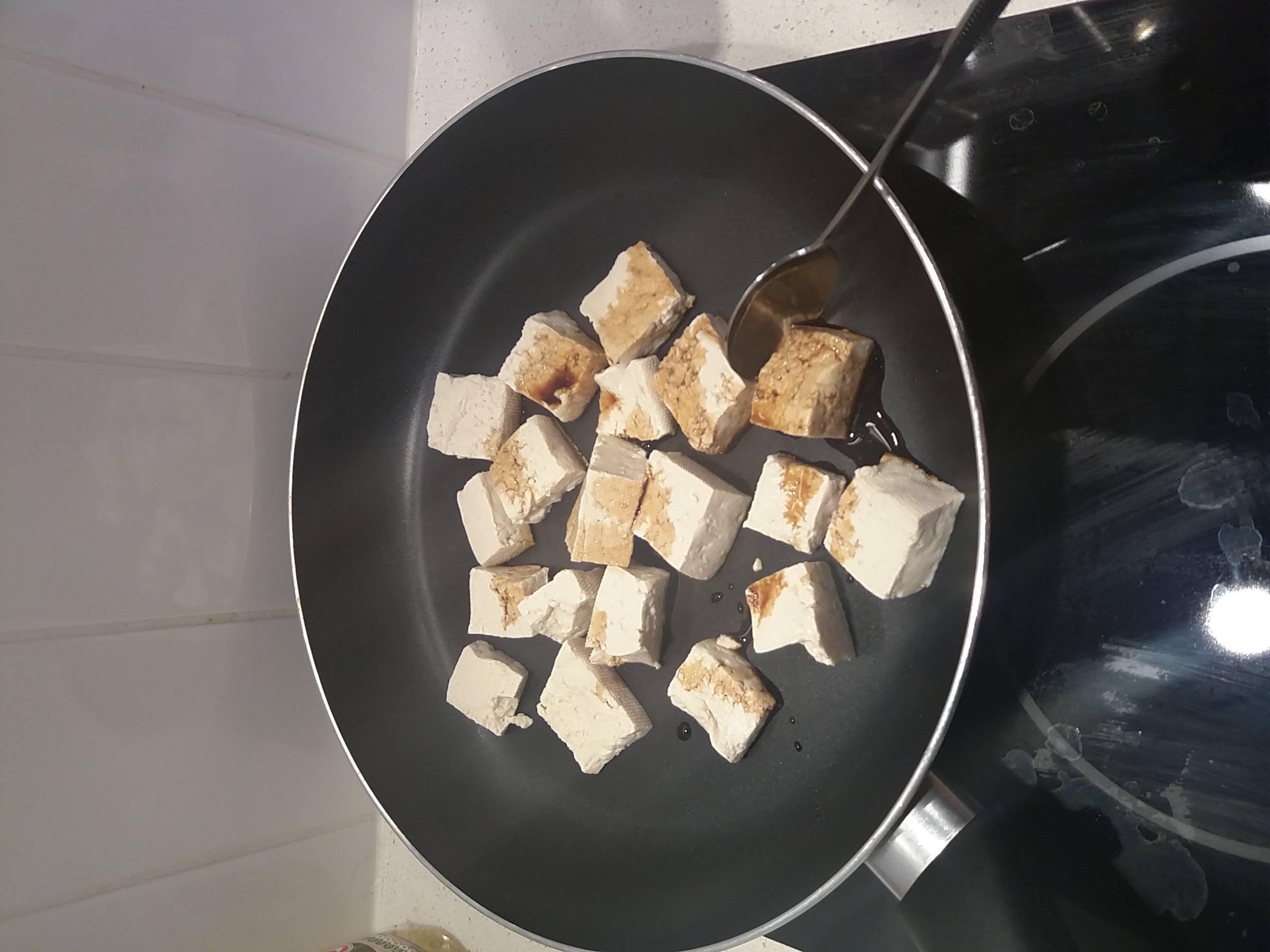 【Ann的留學生活|新手料理】醬油豆腐炒飯/醬油豆花炒飯的做法 步骤9