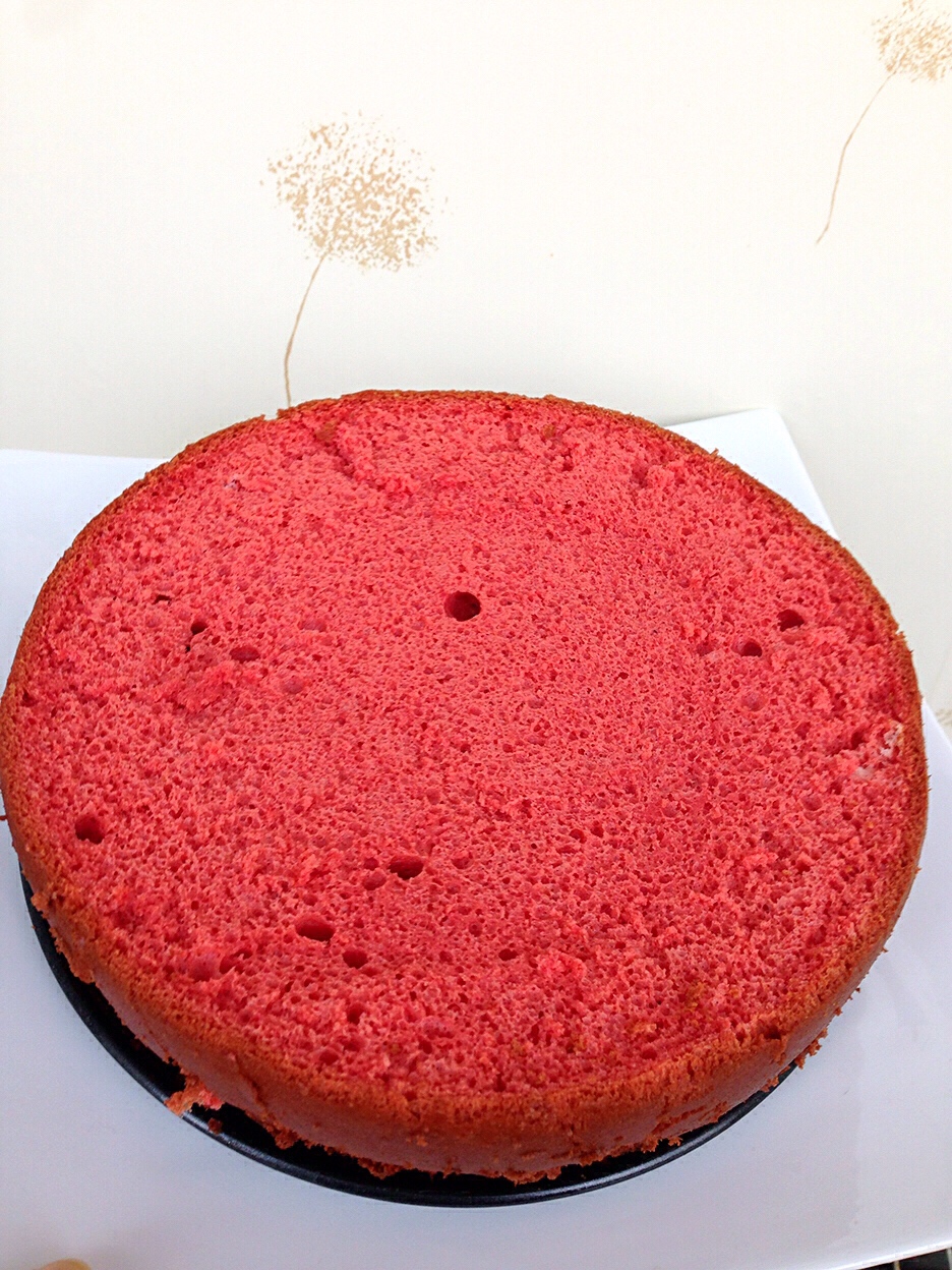 紅絲絨蛋糕（8寸）的做法 步骤7