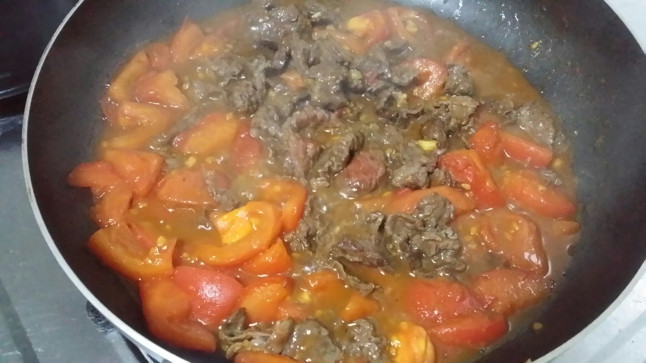 超下飯--牛肉炒番茄的做法 步骤6