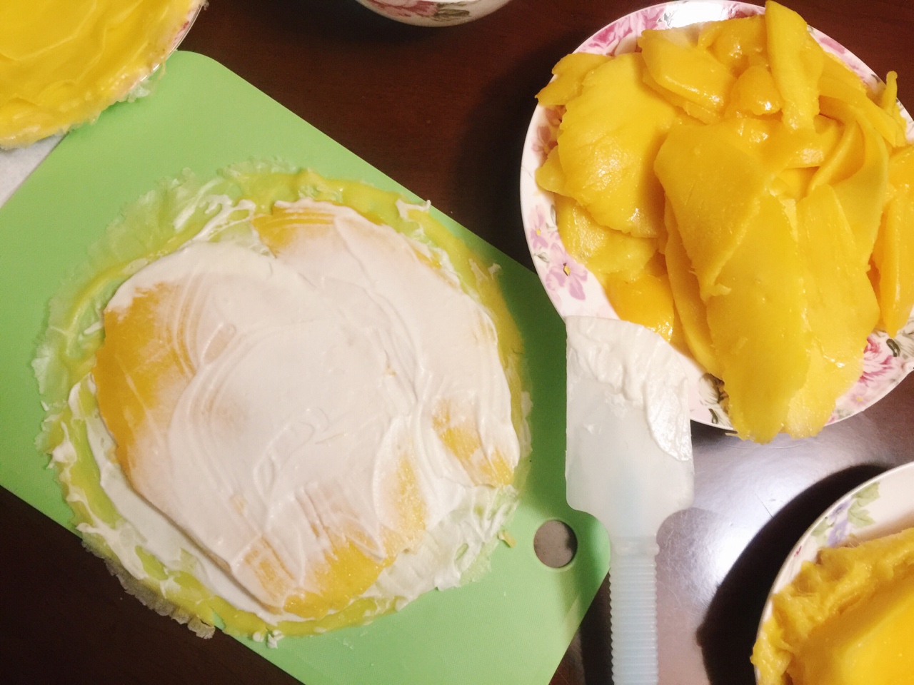 芒果千層蛋糕的做法 步骤5