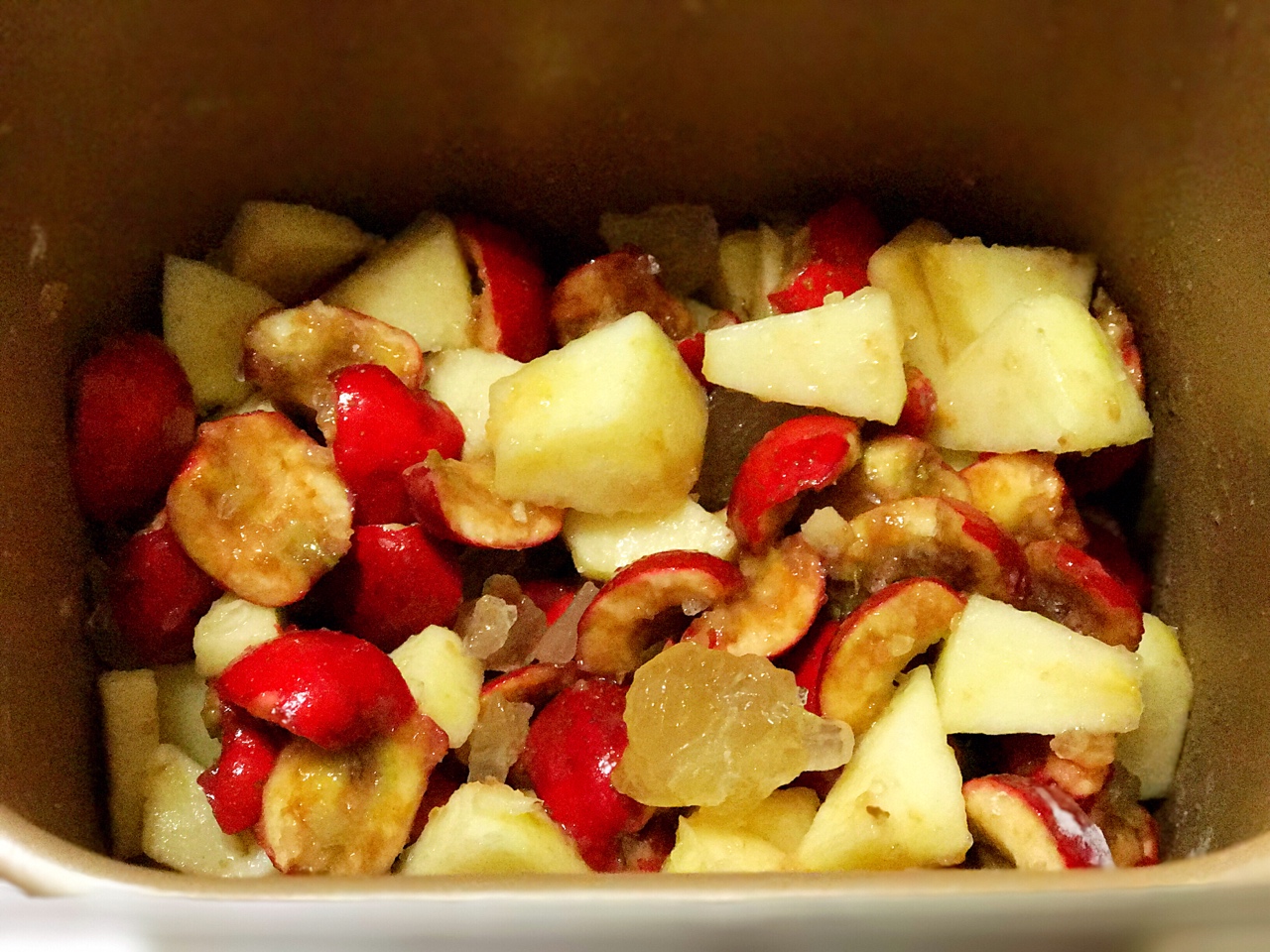 山楂蘋果醬（面包機版），小盆友的最愛，開胃健脾良方的做法 步骤2