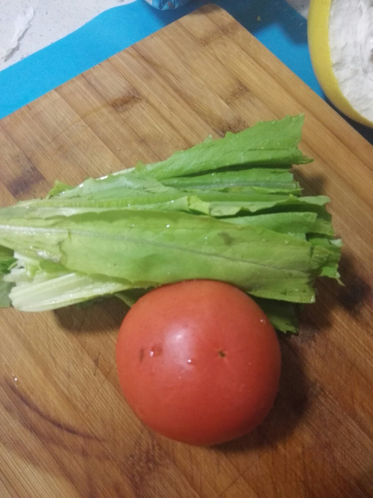壹周餐@早餐︰番茄雞蛋蔬菜面的做法 步骤3