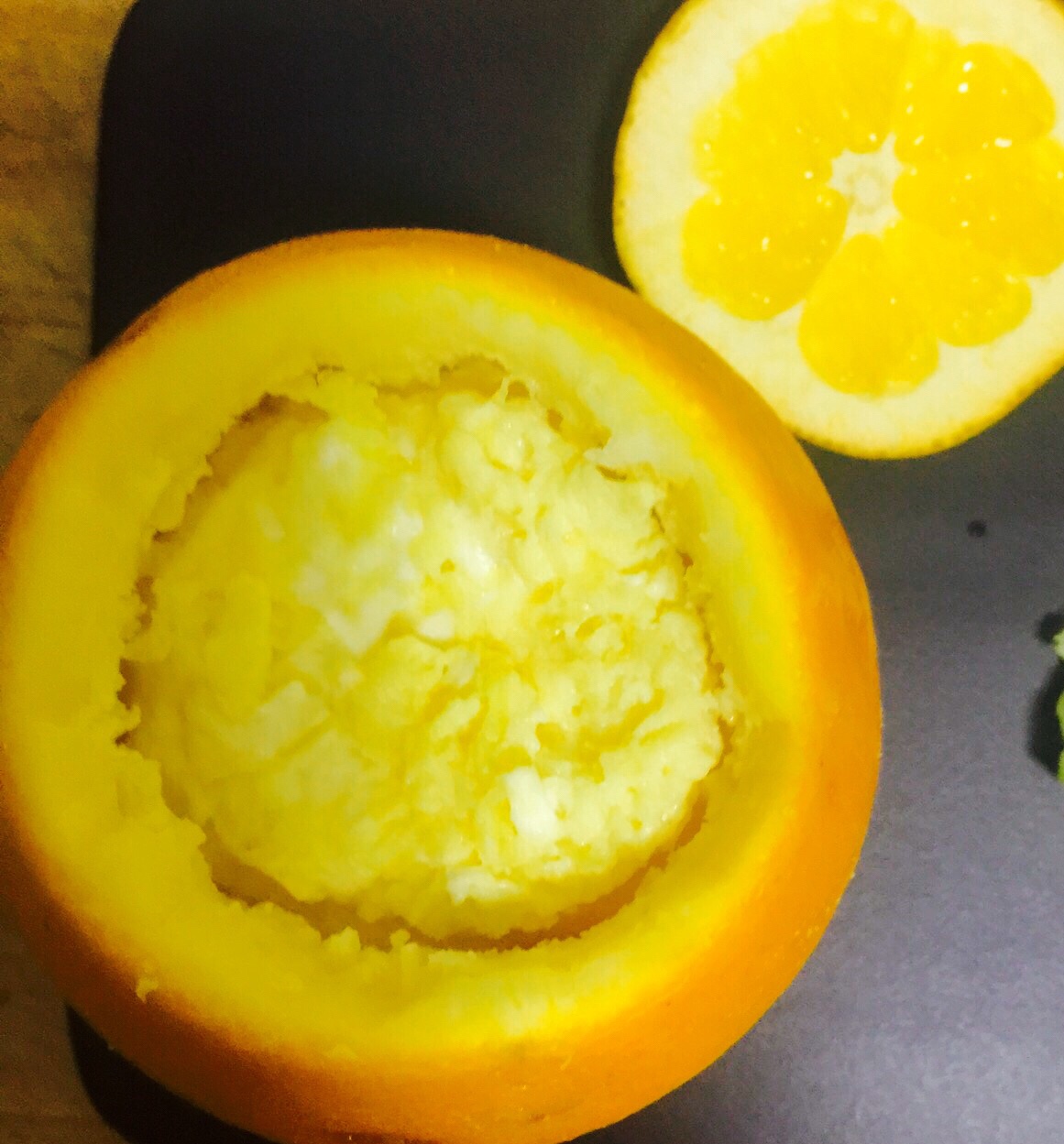 香橙蒸蛋配紅薯沙拉的做法 步骤3