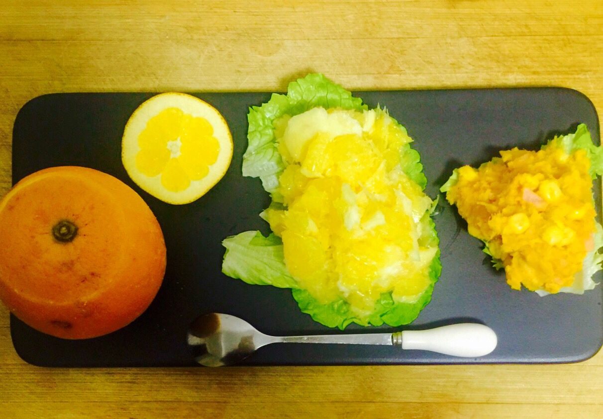 香橙蒸蛋配紅薯沙拉的做法 步骤6