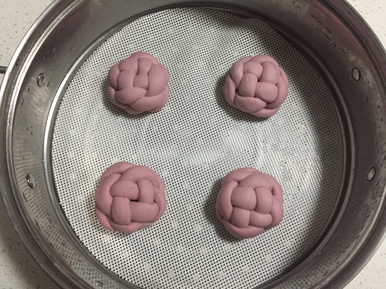 紫薯全麥繡球饅頭包子（一次發酵）的做法 步骤9