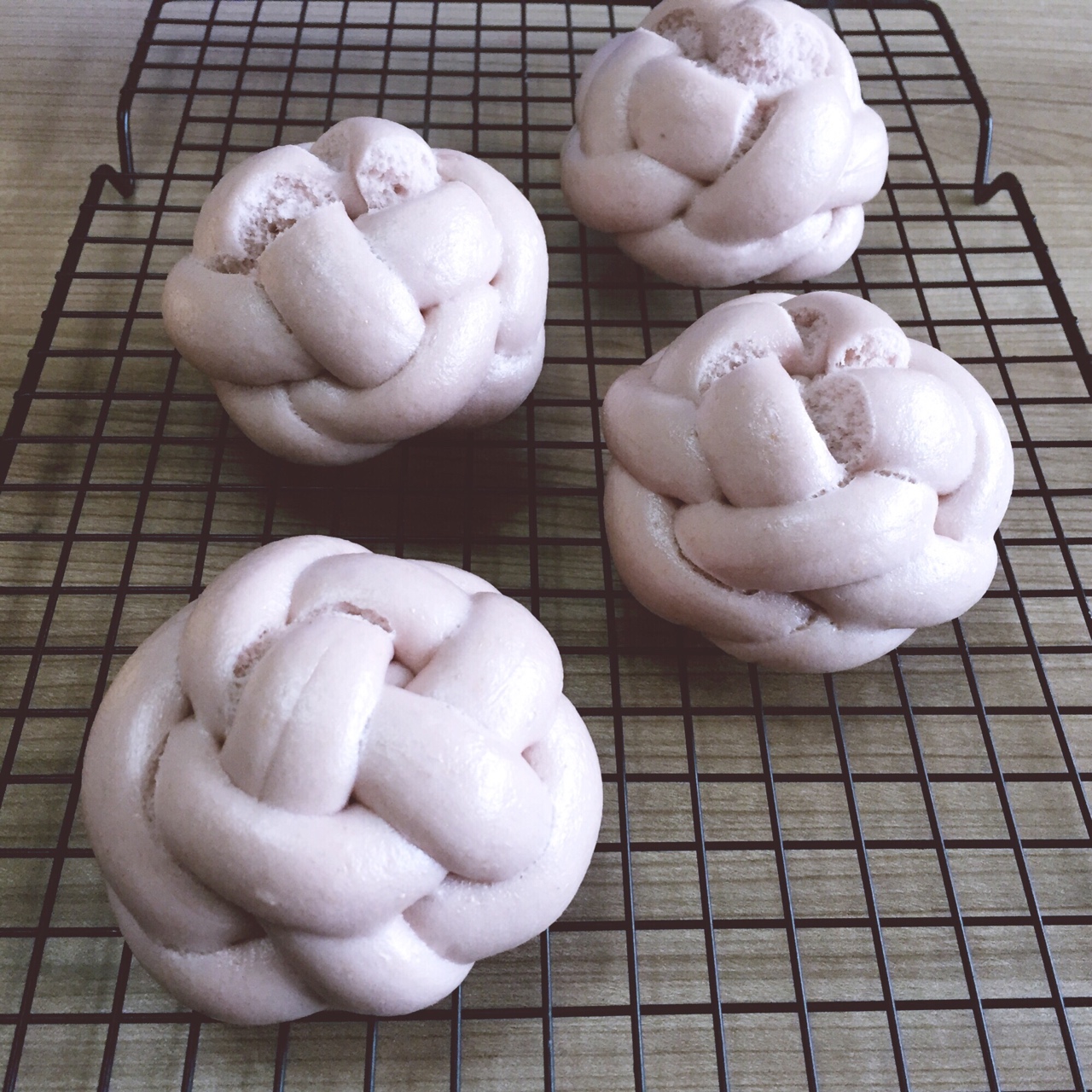 紫薯全麥繡球饅頭包子（一次發酵）的做法 步骤11