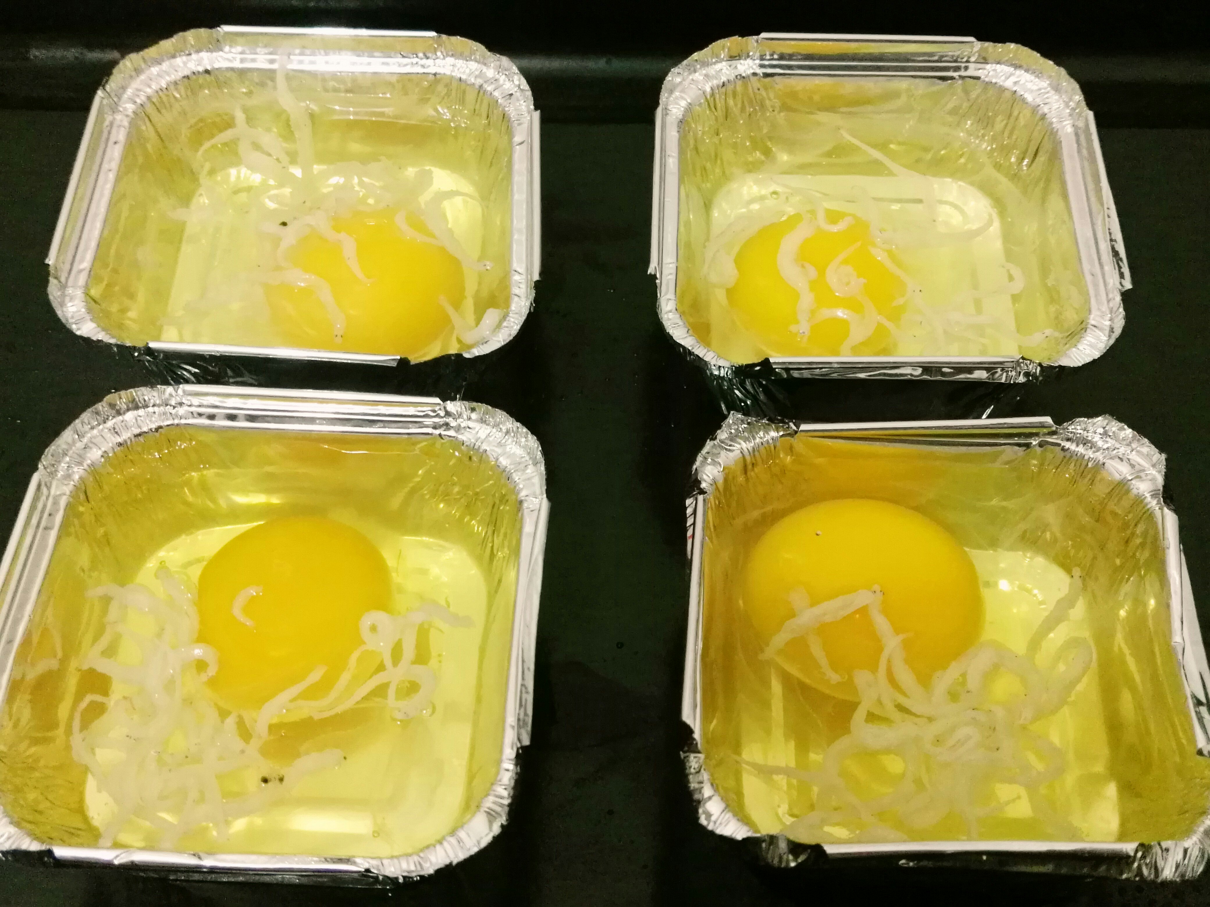 烤箱版【銀魚烤雞蛋】的做法 步骤2