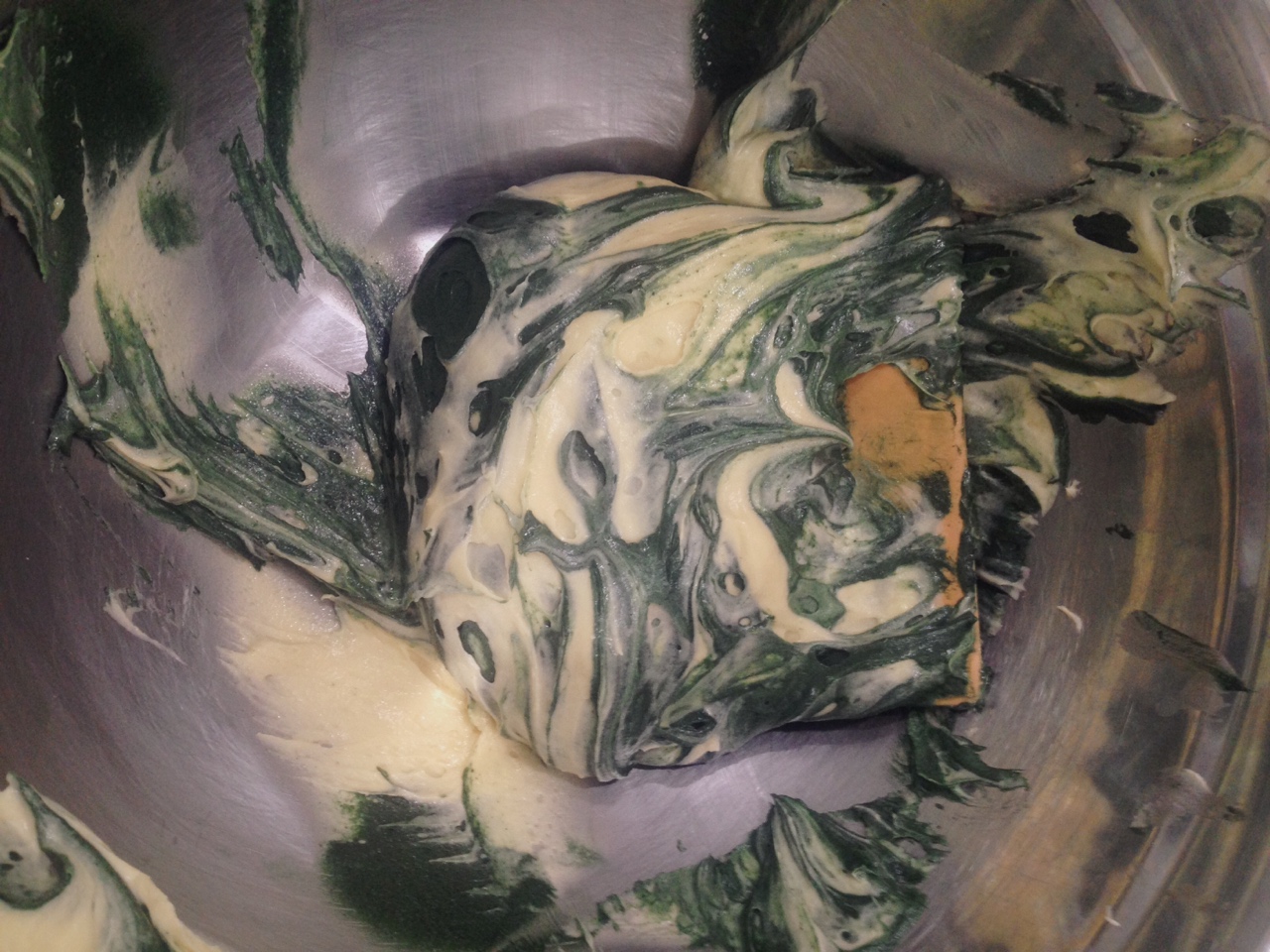 螺旋藻大理石蛋糕的做法 步骤6