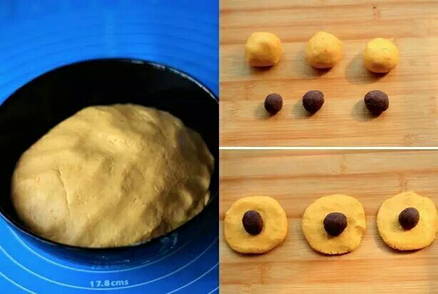 糯糯的紅豆沙南瓜餅的做法 步骤2
