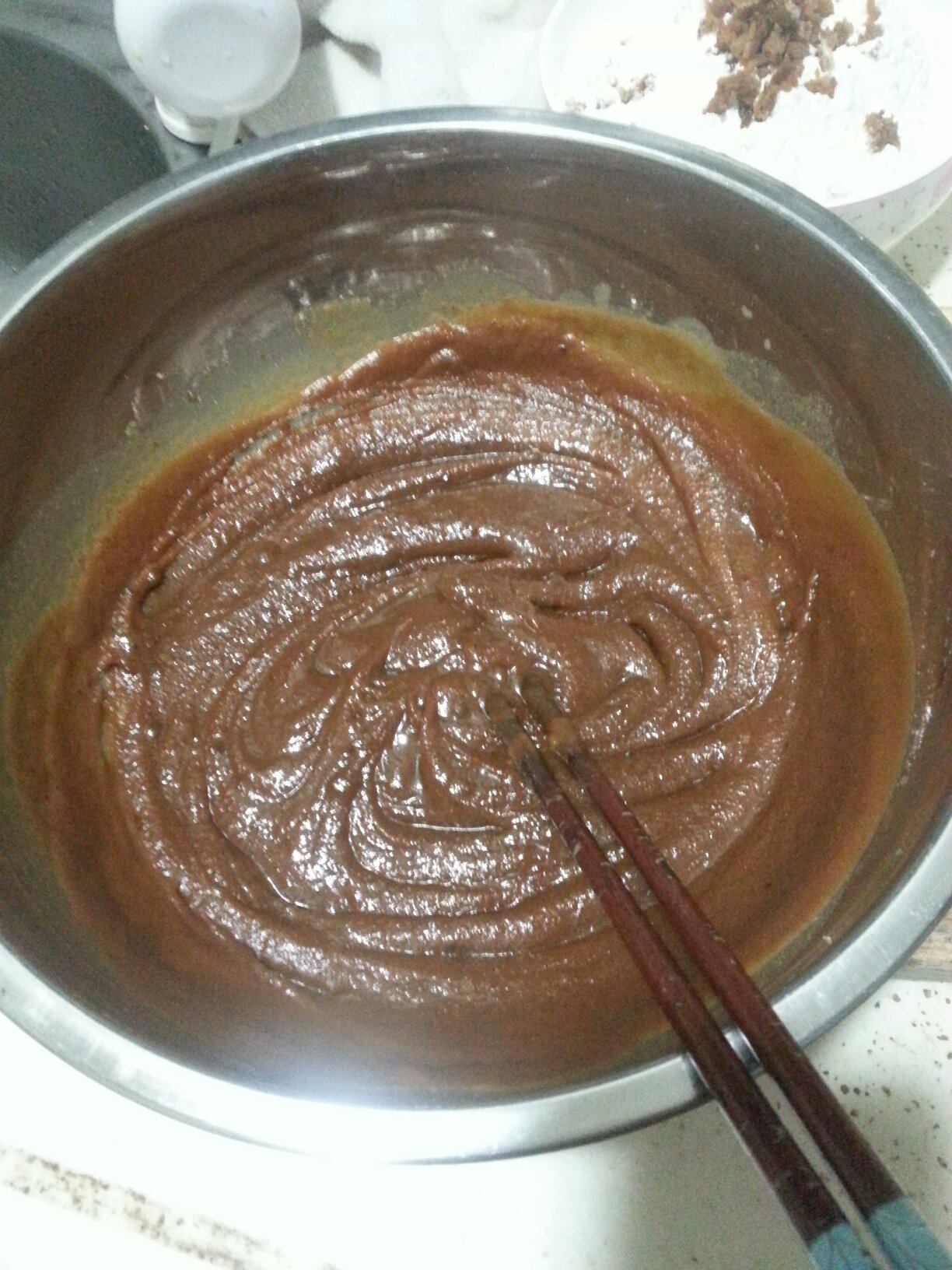 巧克力紅糖餅干的做法 步骤2