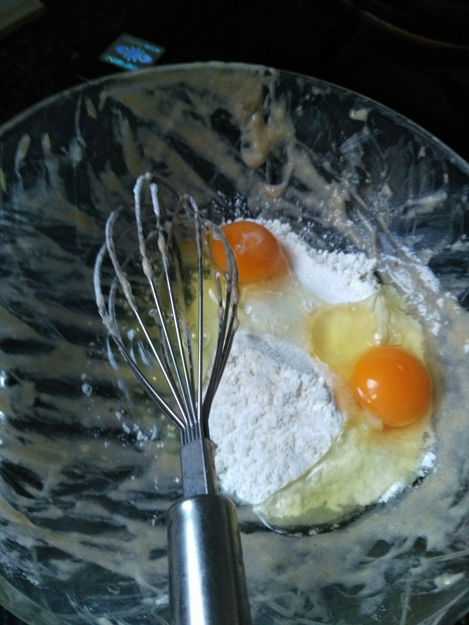 蔥花牛奶雞蛋餅的做法 步骤2