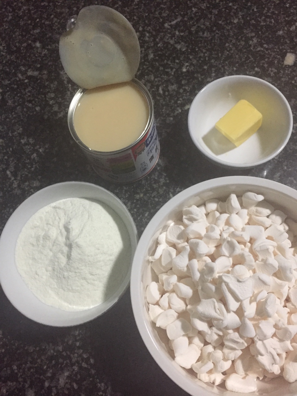 棉花糖版花生牛扎糖的做法 步骤1