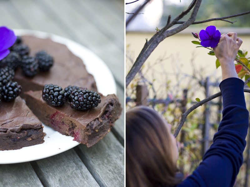 【GKS】無麩質黑巧牛油果霜黑莓蛋糕 Chocolate & Blackberry Fudge Cake的做法 步骤2