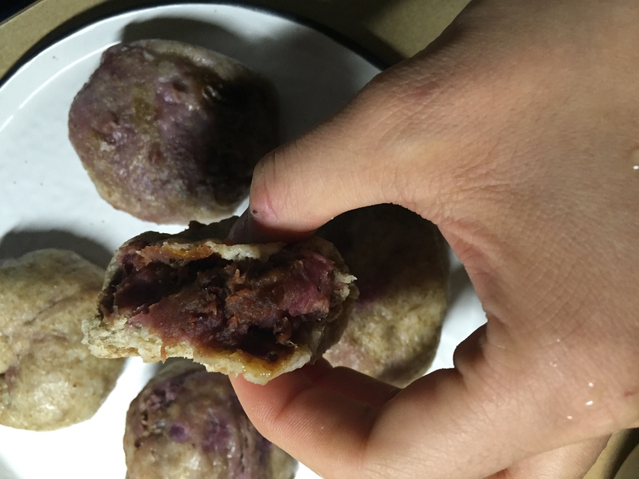 紫薯芋泥全麥饅頭的做法 步骤4