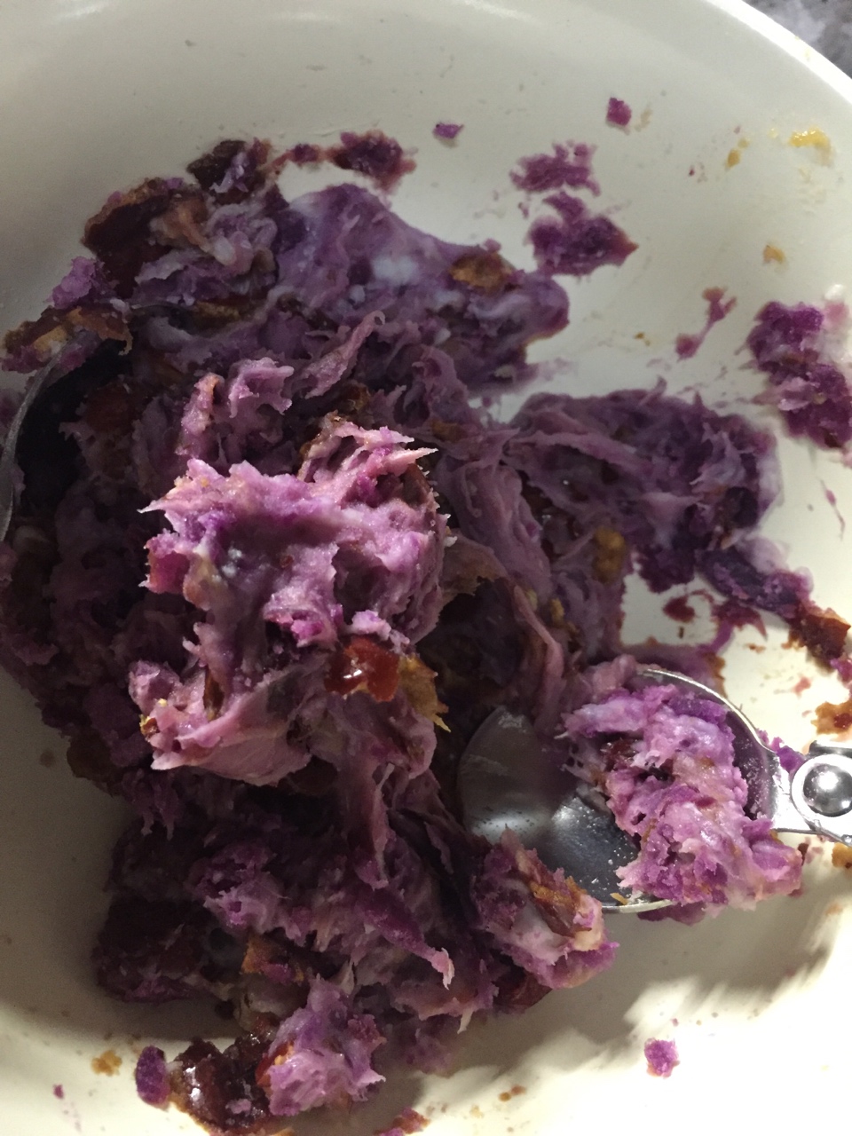 紫薯芋泥全麥饅頭的做法 步骤2