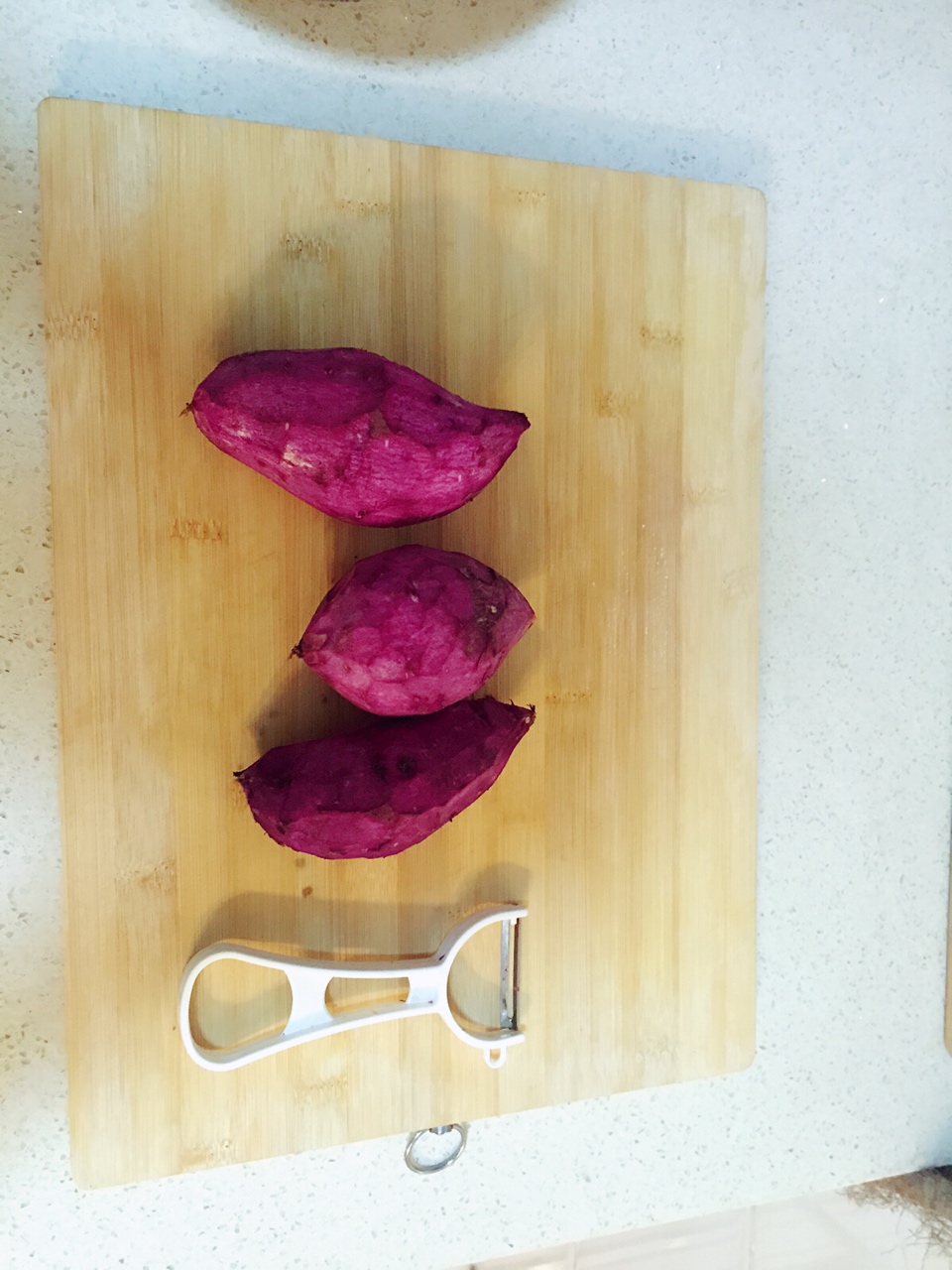 紫薯白玉團子的做法 步骤2