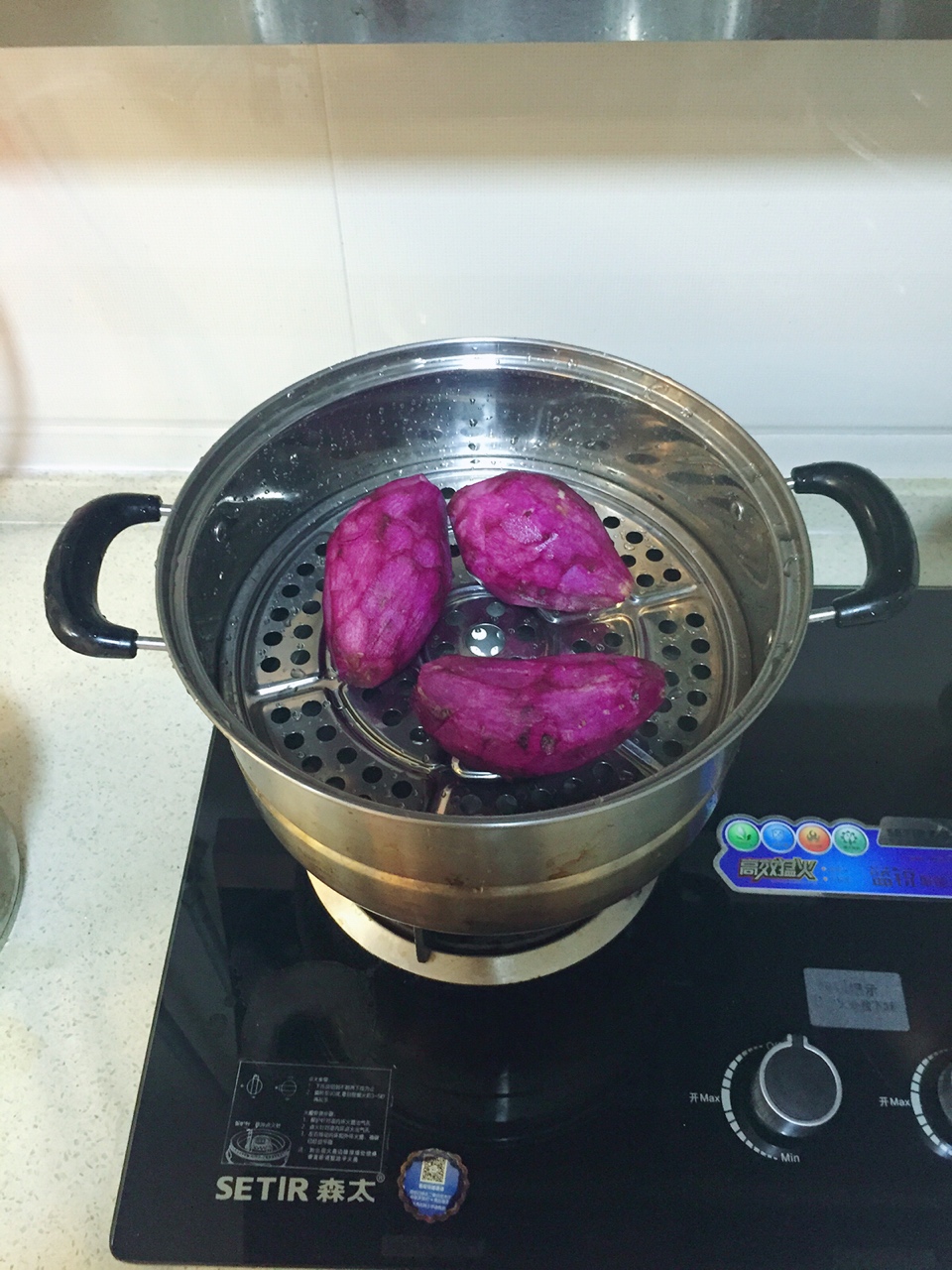 紫薯白玉團子的做法 步骤3