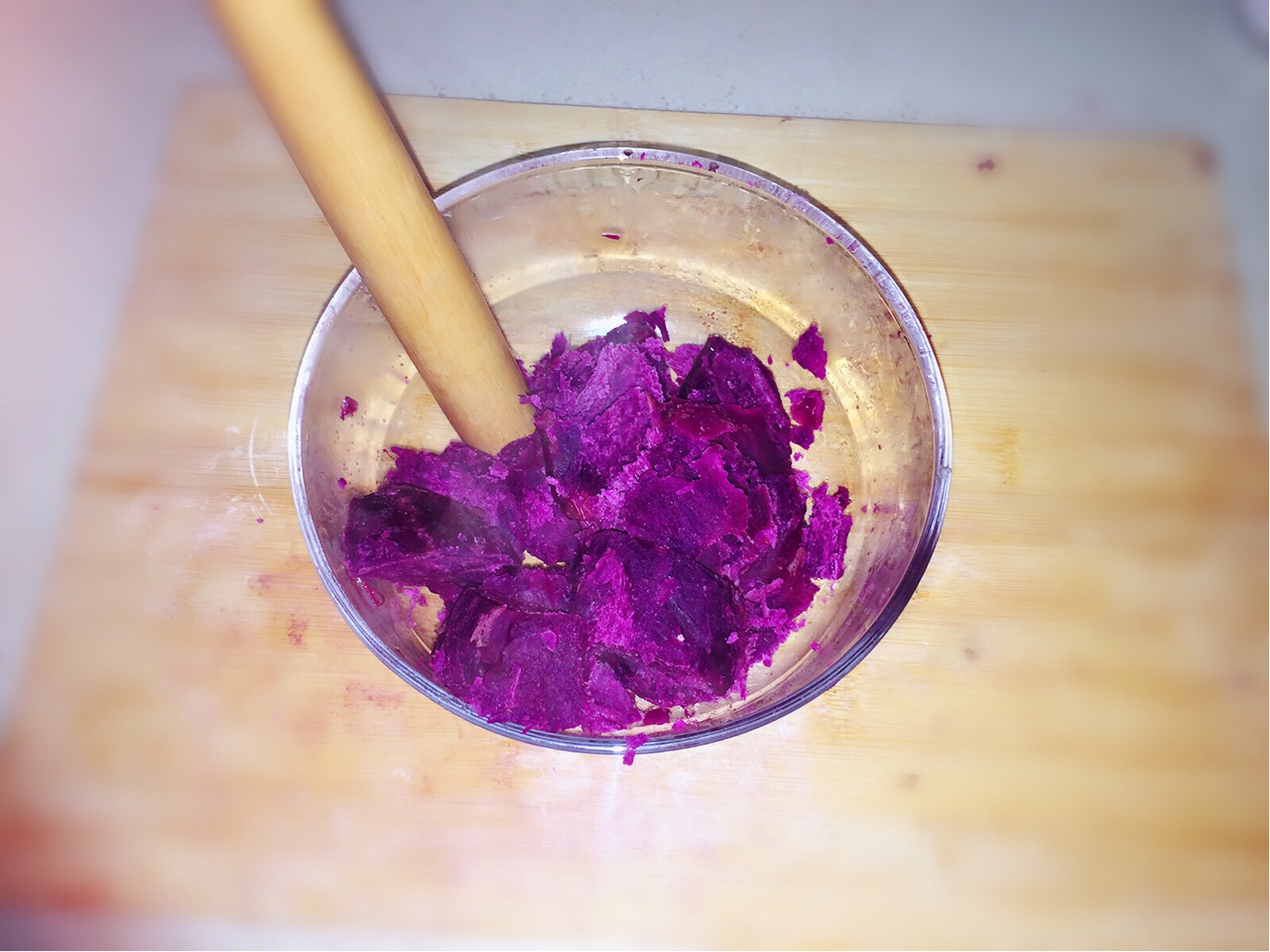 紫薯白玉團子的做法 步骤4