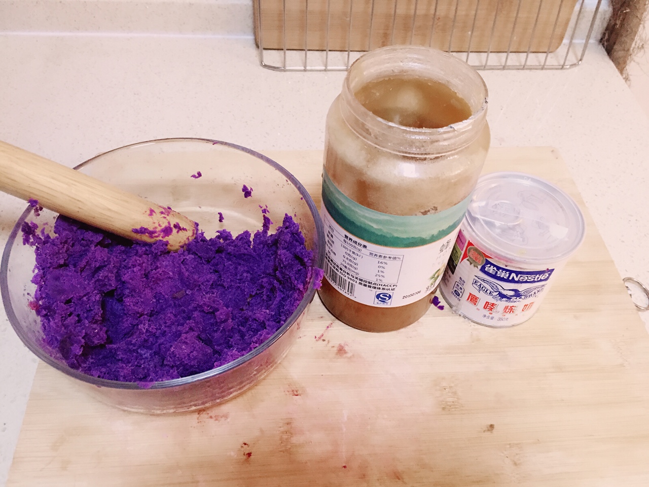 紫薯白玉團子的做法 步骤5