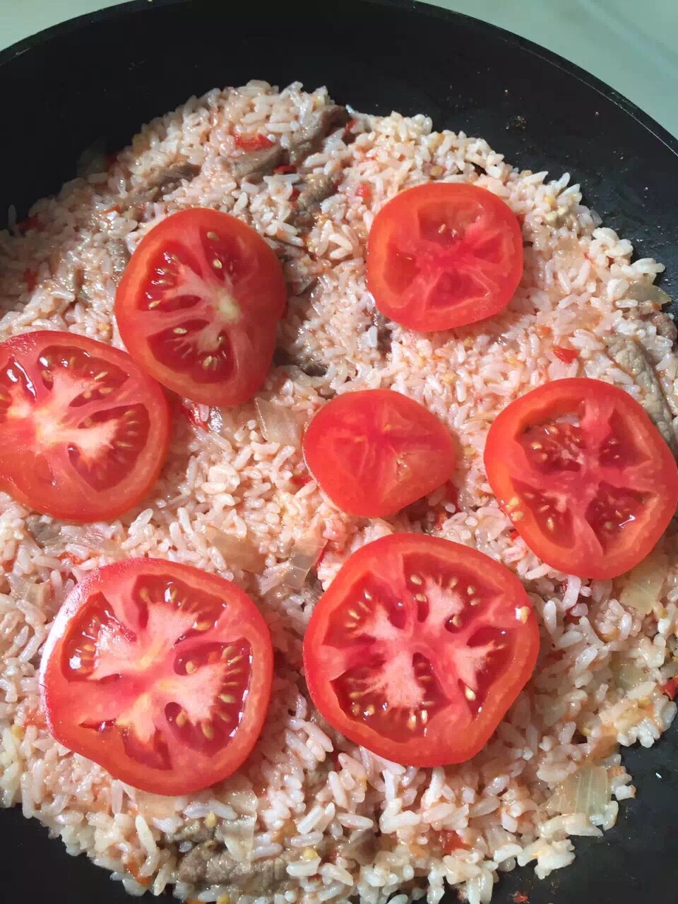 西紅柿燴飯（快手版）的做法 步骤7