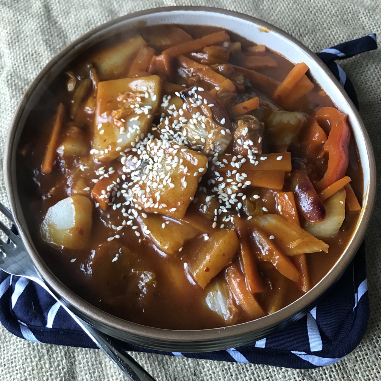 韓式辣醬土年糕（簡單美味版）的做法 步骤6