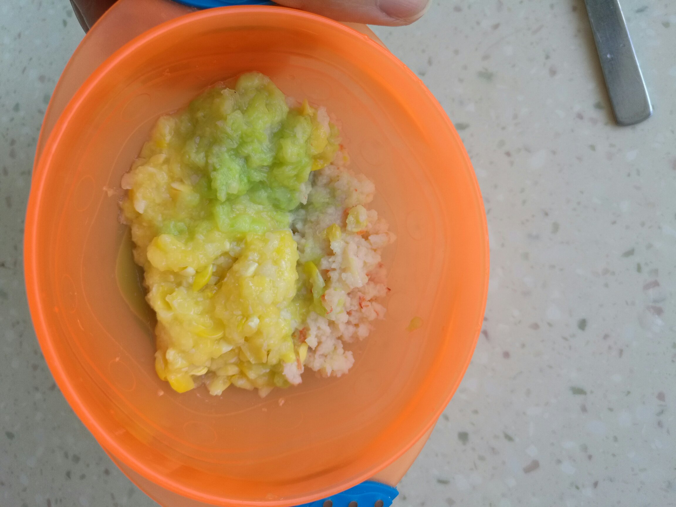 白菜玉米鮮蝦飯（寶寶輔食10M+）的做法 步骤5
