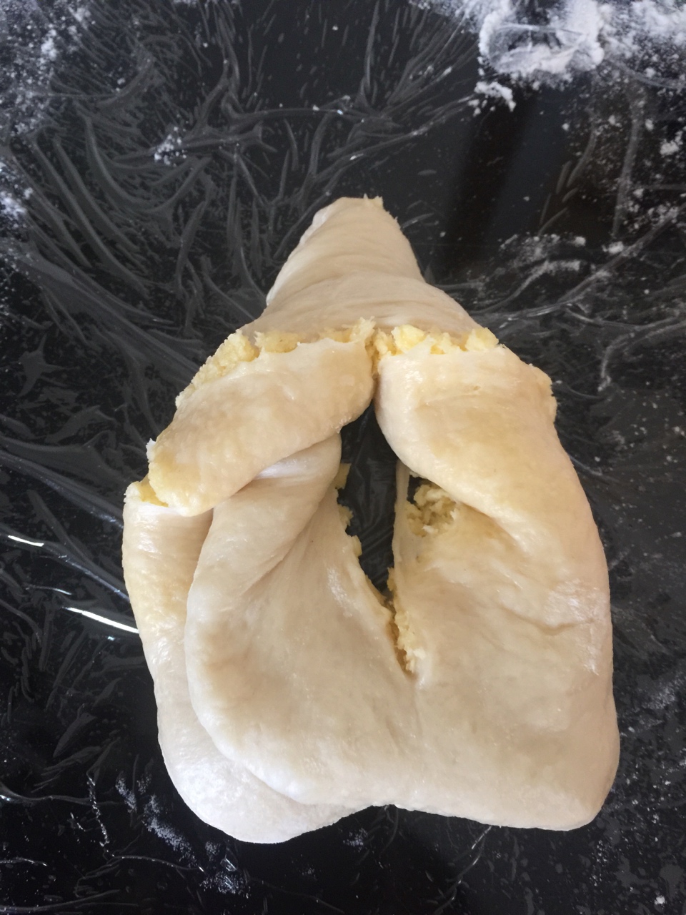 椰香葉子面包（廚師機面包機後整形版）的做法 步骤11