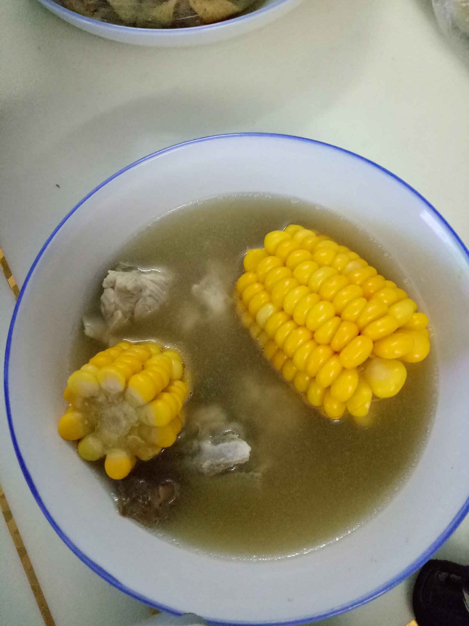 茶樹菇玉米排骨湯的做法 步骤6