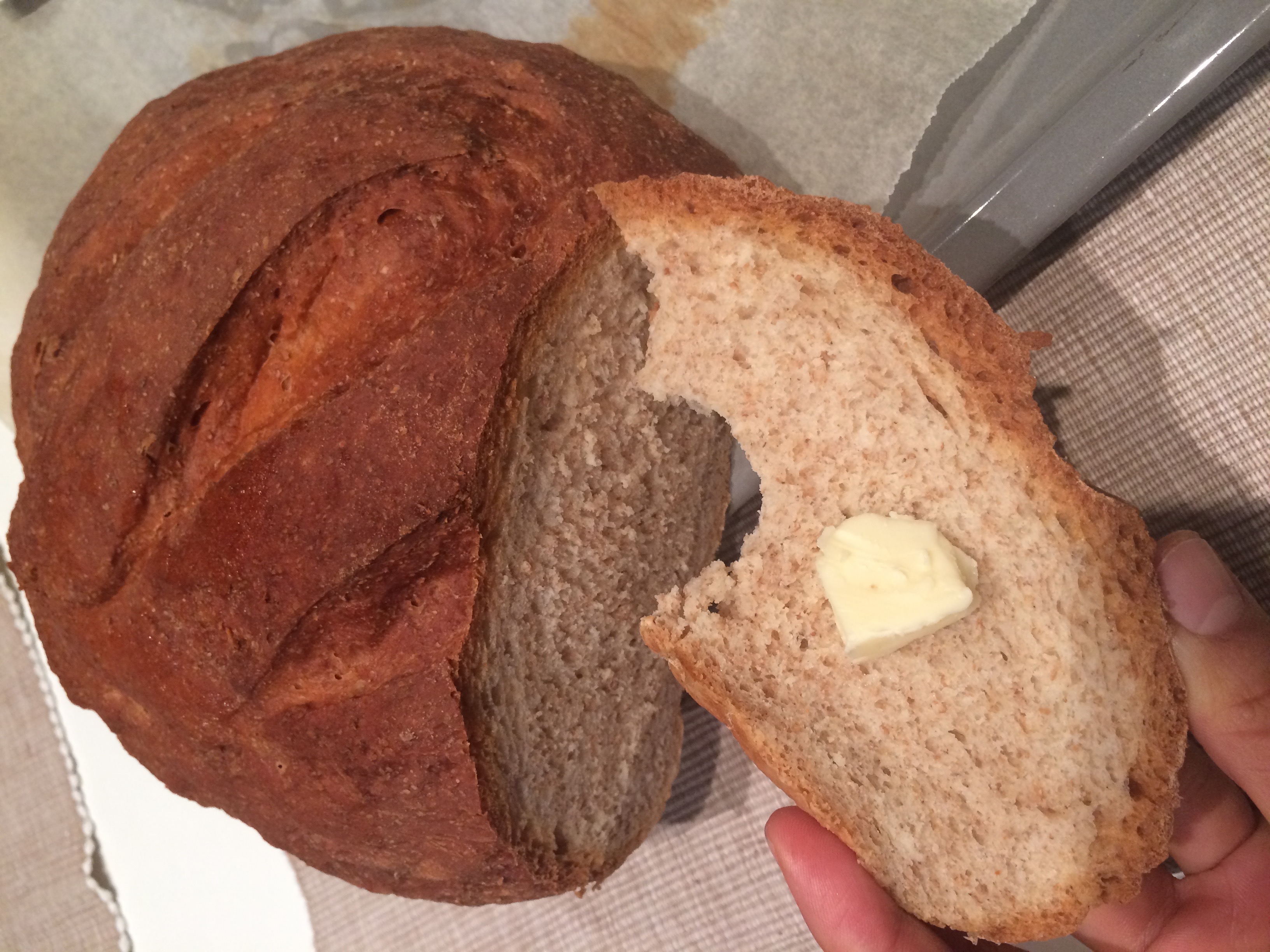 無油無糖免揉超簡單健康全麥面包的做法 步骤7