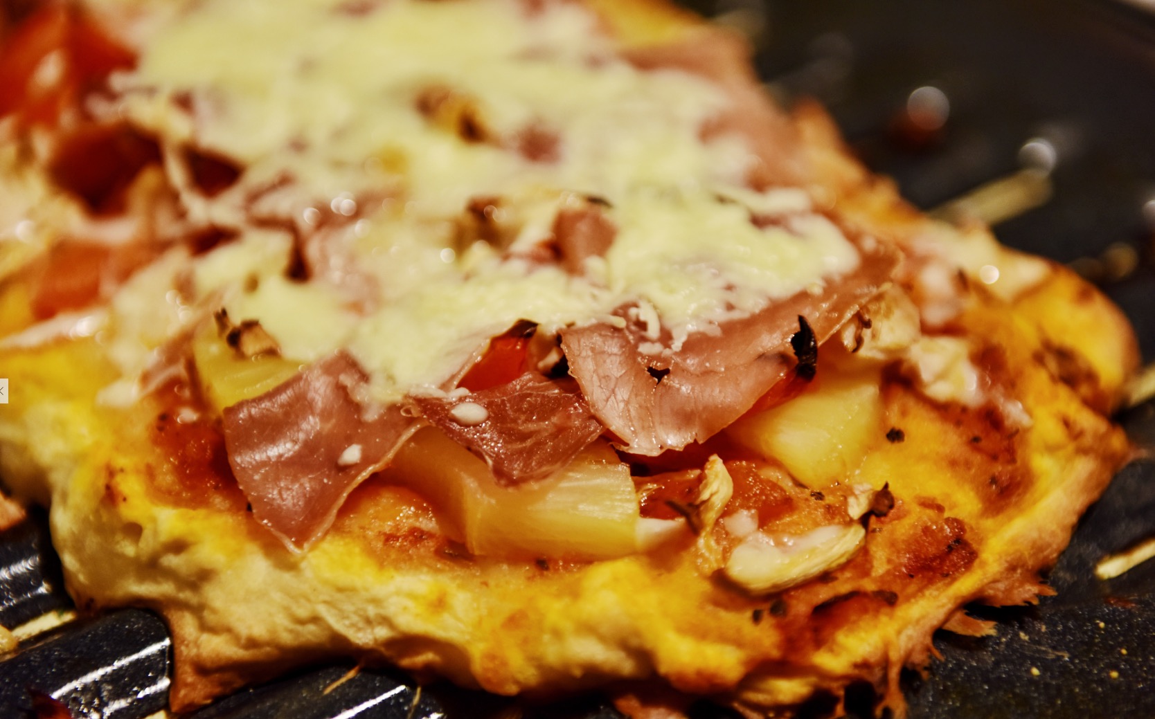 低油夏威夷披薩（Prosciutto版）Hawaiian pizza的做法 步骤4